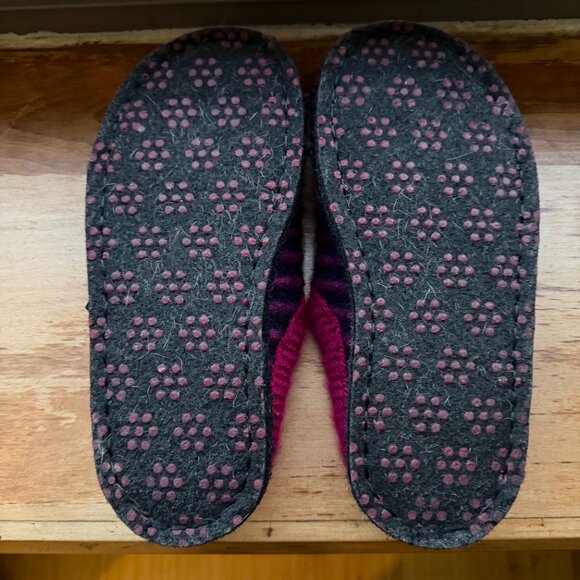 Haflinger Cathy Wool Slippers Womens Navy Kardinal (Fuschia) Size 36 - Picture 6 of 8